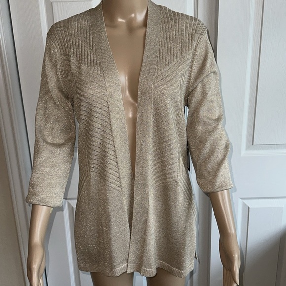 love scarlett Sweaters - Shimmering Gold Women's Cardigan